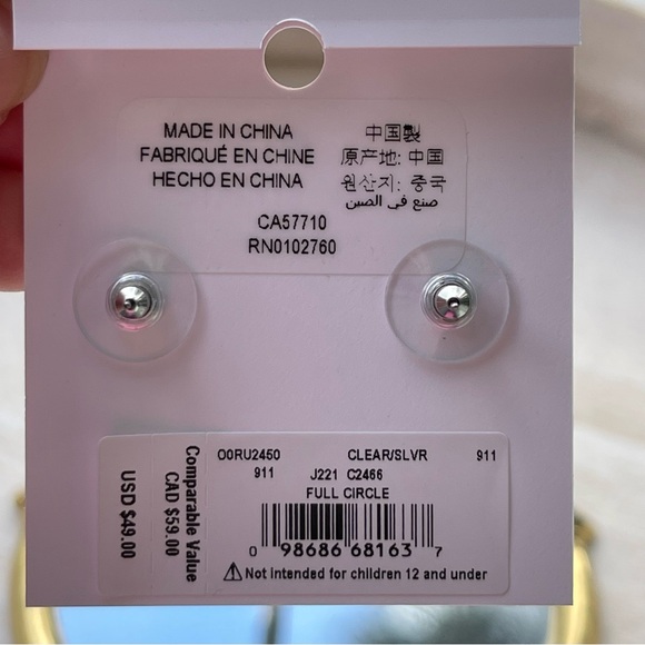 Kate Spade Full Circle Cubic Zirconia Earrings - Picture 5 of 5